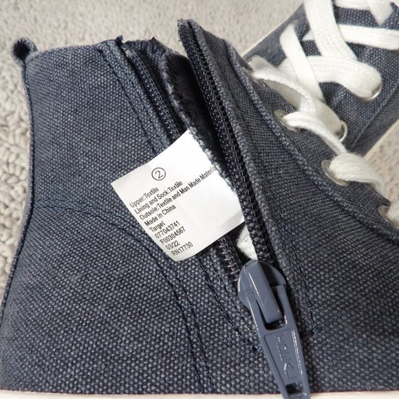 NEW Big Girls Cat & Jack Shiloh High Top Sneakers Size 2 - Picture 9 of 9